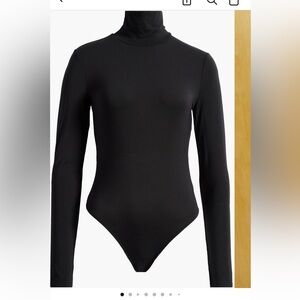 Reformation Cordelia Turtleneck Knit Bodysuit in Black at Nordstrom. Size M